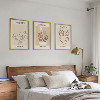 Sada nástenných dekorácií Moderné rastlinné linky