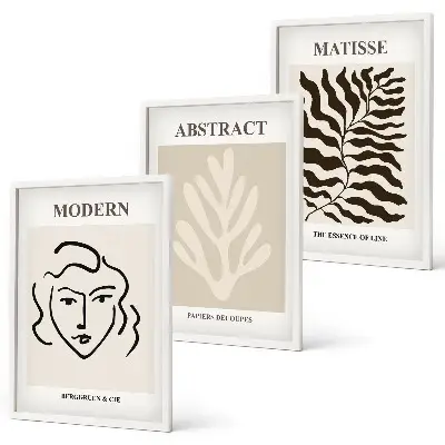 Nástenná galéria obraz s motívom tváre v štýle Matisse