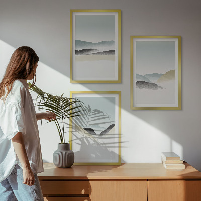 Nástenná galéria Minimalistické pastelové hory