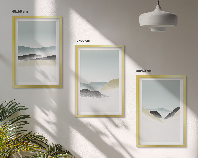 Nástenná galéria Minimalistické pastelové hory