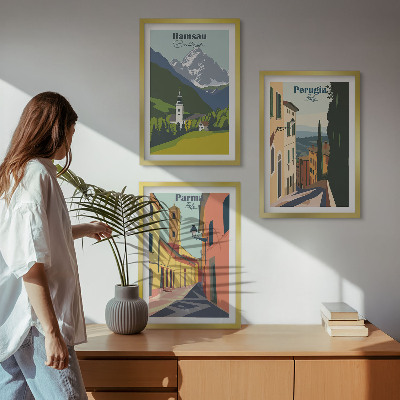 Sada nástenných dekorácií Horské krajiny a Taliansko