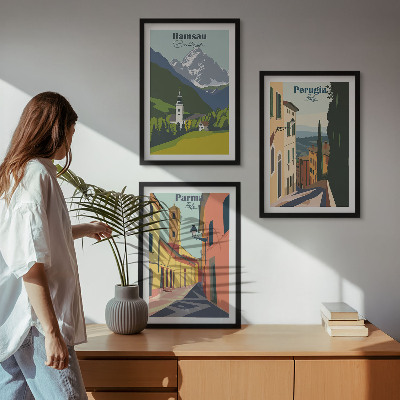 Sada nástenných dekorácií Horské krajiny a Taliansko
