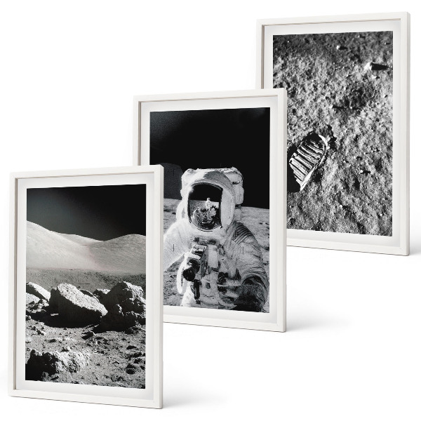 Sada nástenných dekorácií Fotografie mesačného astronauta z NASA