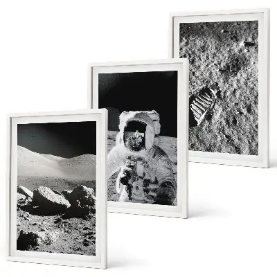 Sada nástenných dekorácií fotografie mesačného astronauta od NASA