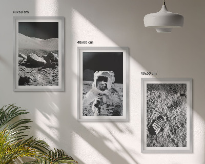 Sada nástenných dekorácií Fotografie mesačného astronauta z NASA