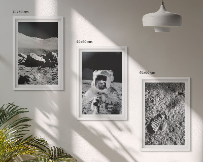Sada nástenných dekorácií Fotografie mesačného astronauta z NASA
