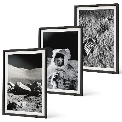 Sada nástenných dekorácií Fotografie mesačného astronauta z NASA