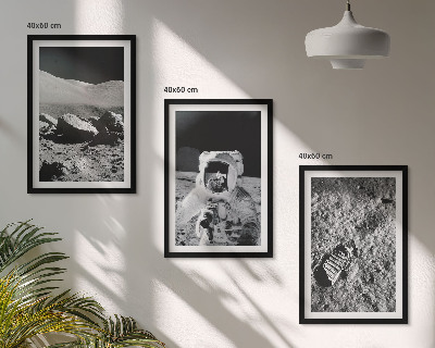 Sada nástenných dekorácií Fotografie mesačného astronauta z NASA
