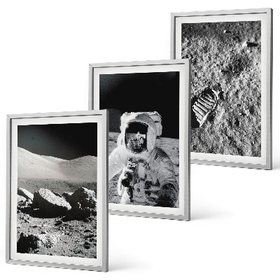 Sada nástenných dekorácií Fotografie mesačného astronauta z NASA