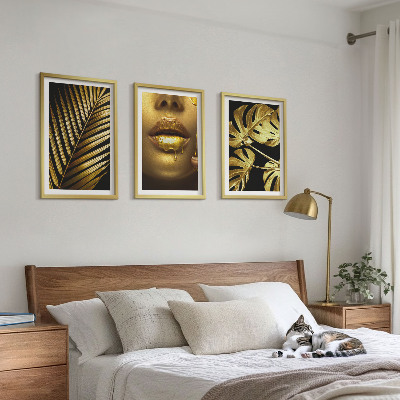 Nástenná galéria Ústa ženy z palmy Monstera