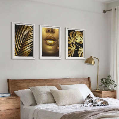 Nástenná galéria Ústa ženy z palmy Monstera