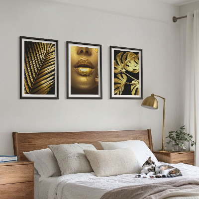 Nástenná galéria Ústa ženy z palmy Monstera