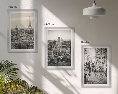 Nástenná galéria Výhľady na Paríž, New York, schody