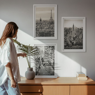 Nástenná galéria Výhľady na Paríž, New York, schody