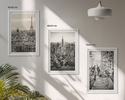 Nástenná galéria Výhľady na Paríž, New York, schody