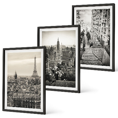 Nástenná galéria Výhľady na Paríž, New York, schody