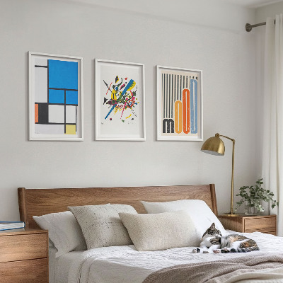 Nástenná galéria Abstraktné moderné geometrické tvary