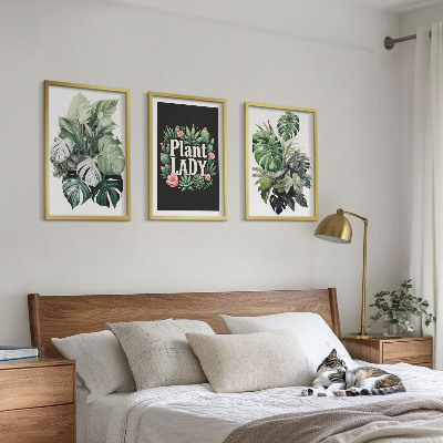 Sada nástenných dekorácií Tropické rastliny Plant Lady