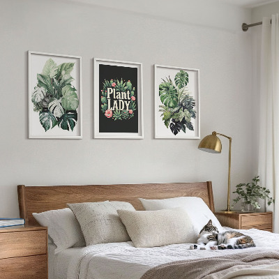 Sada nástenných dekorácií Tropické rastliny Plant Lady