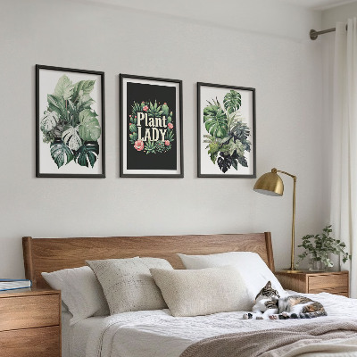 Sada nástenných dekorácií Tropické rastliny Plant Lady