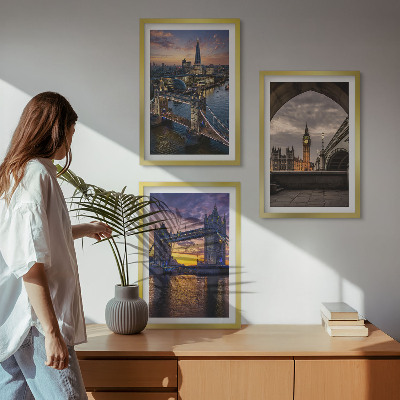 Nástenná galéria Mestské mosty s hodinovými vežami