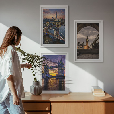 Nástenná galéria Mestské mosty s hodinovými vežami