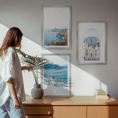 Sada nástenných dekorácií Morská architektúra Grécka