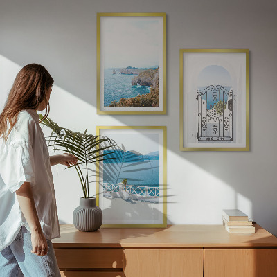 Sada nástenných dekorácií Morská architektúra Grécka