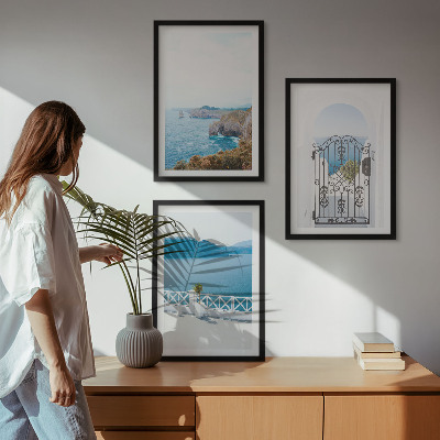 Sada nástenných dekorácií Morská architektúra Grécka