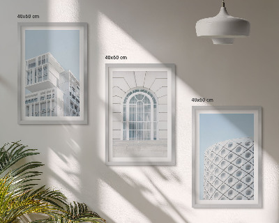 Sada nástenných dekorácií Geometria modernej architektúry