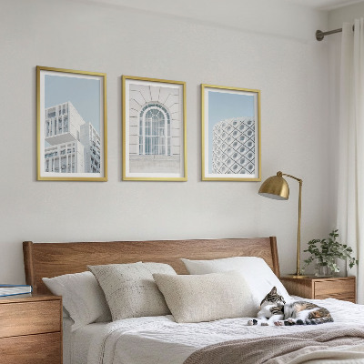 Sada nástenných dekorácií Geometria modernej architektúry