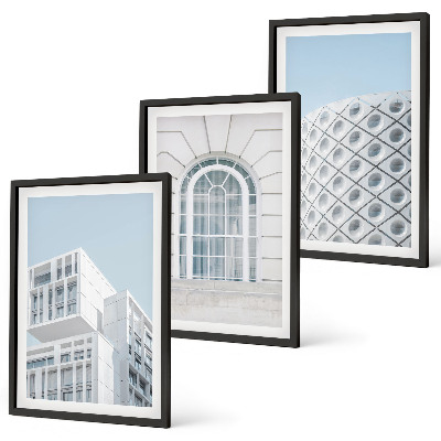 Sada nástenných dekorácií Geometria modernej architektúry