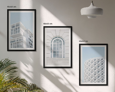 Sada nástenných dekorácií Geometria modernej architektúry