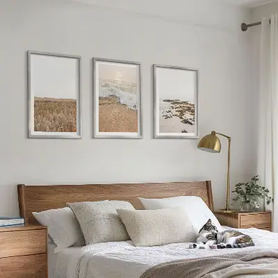 Sada nástenných dekorácií s motívom pláže, vĺn, kameňov a leta