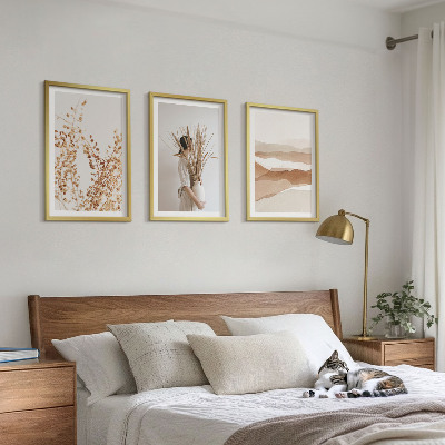 Nástenná galéria Rustikálne boho kvetinové motívy