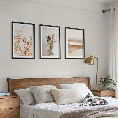 Nástenná galéria Rustikálne boho kvetinové motívy