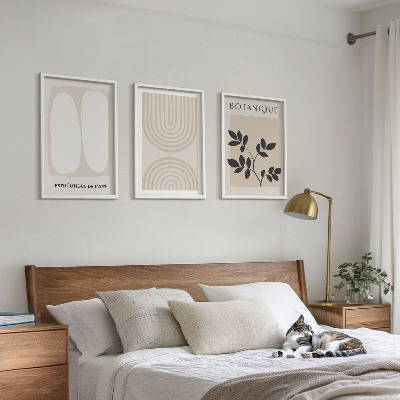 Nástenná galéria Boho plagáty s jemnými rastlinami