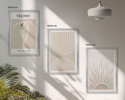 Nástenná galéria Pastelové boho abstraktné plagáty