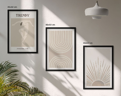 Nástenná galéria Pastelové boho abstraktné plagáty