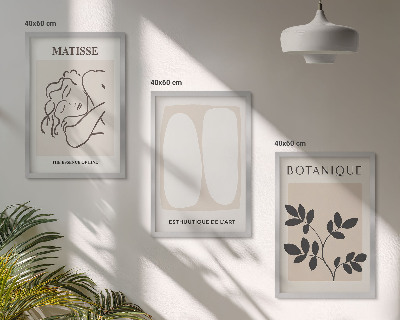 Sada nástenných dekorácií Matisseove štýlové rastlinné maľby