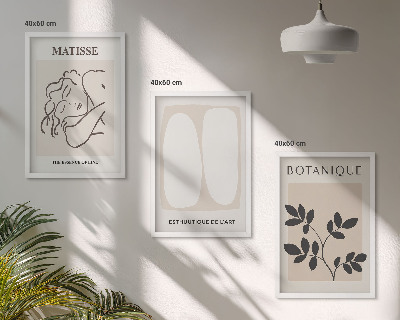 Sada nástenných dekorácií Matisseove štýlové rastlinné maľby
