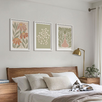 Sada nástenných dekorácií Kvetinové boho vzory