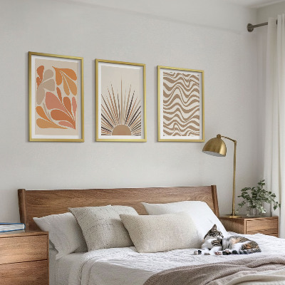 Nástenná galéria Slnko boho pastelové tvary