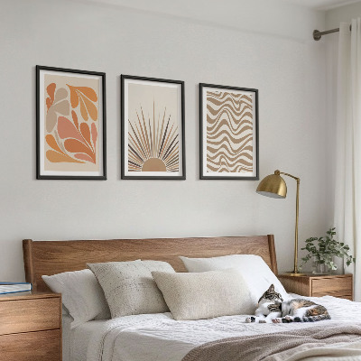 Nástenná galéria Slnko boho pastelové tvary