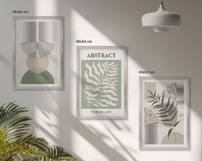 Nástenná galéria Botanické boho abstrakcie