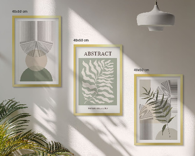 Nástenná galéria Botanické boho abstrakcie