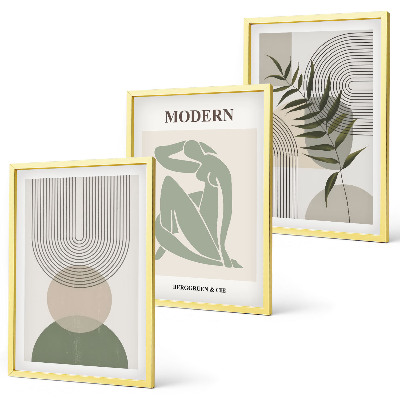 Nástenná galéria Štýlová grafika rastlín