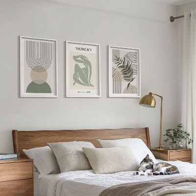 Nástenná galéria Štýlová grafika rastlín