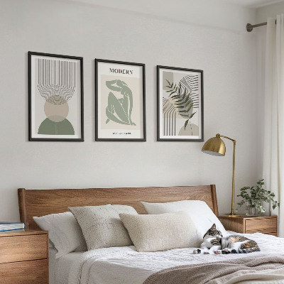 Nástenná galéria Štýlová grafika rastlín
