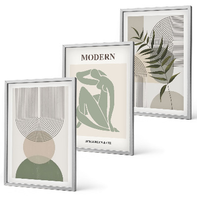 Nástenná galéria Štýlová grafika rastlín